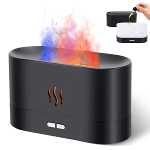 7 Colors Flame Air Aroma Diffuser Humidifier, Upgraded Scent Diffuser Noiseless Essential Oil Diffuser with Auto-Off Protection for Room Home Office