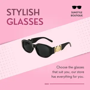Sunstyle Trendy Rectangle Sunglasses Women Men Vintage 90s Small Narrow Square Sunglasses