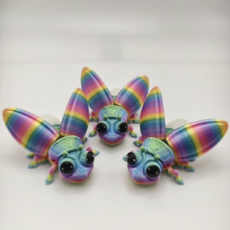 3D printed bee with movable joints, suitable for party favors, birthday gifts, and ice sculpture desktop decorations.