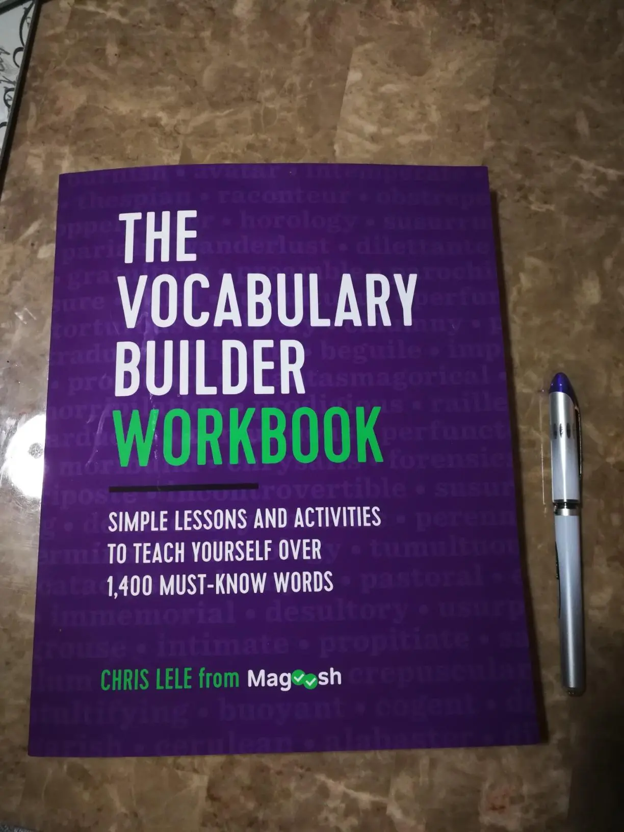 The Vocabulary Builder Workbook: English Paperback Language Learning Resource with Simple Lessons, Activities to Teach Yourself 1,400+ Must-Know Words