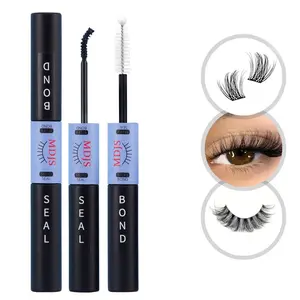 2 in 1 Eyelash Bonding & Sealing, 1 Count Waterproof Quick Drying False Eyelash Glue, Professional Cosmetic Eye Makeup Tool for Women