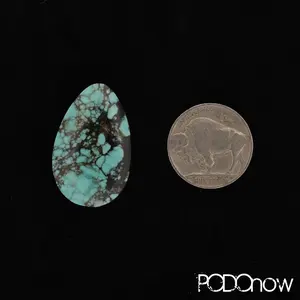 Hubei Turquoise Cabochon Cloud Mountain 28ct