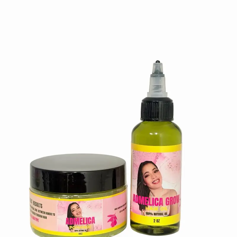 Hair oil 2 oz Hair Pomade 4 oz Set - Natural Hair Care for Healthy Locks