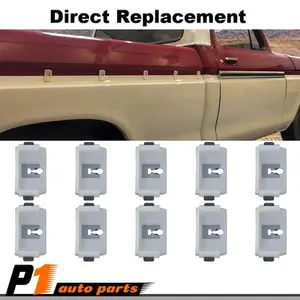 Fit For 73-79 Ford F100 F150 F250 Truck Cab Bed Side Belt Molding Trim Clip 10pc, Easy Install, New Clips