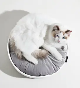 Michupet Cat Litter Box Mat - Soft Plush Padding for Cats to Rest - Non-Slip Design - Water-Resistant