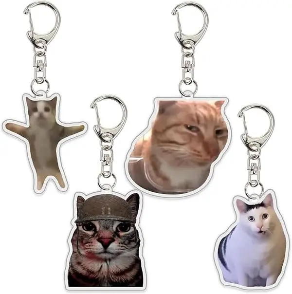 Custom Pet Portrait Keychain | Personalized Dog & Cat Acrylic Keyring | Unique Pet Lover Gift HD Print Custom Pet Keychain | Waterproof Acrylic Dog/Cat Keyring | Lightweight & Durable