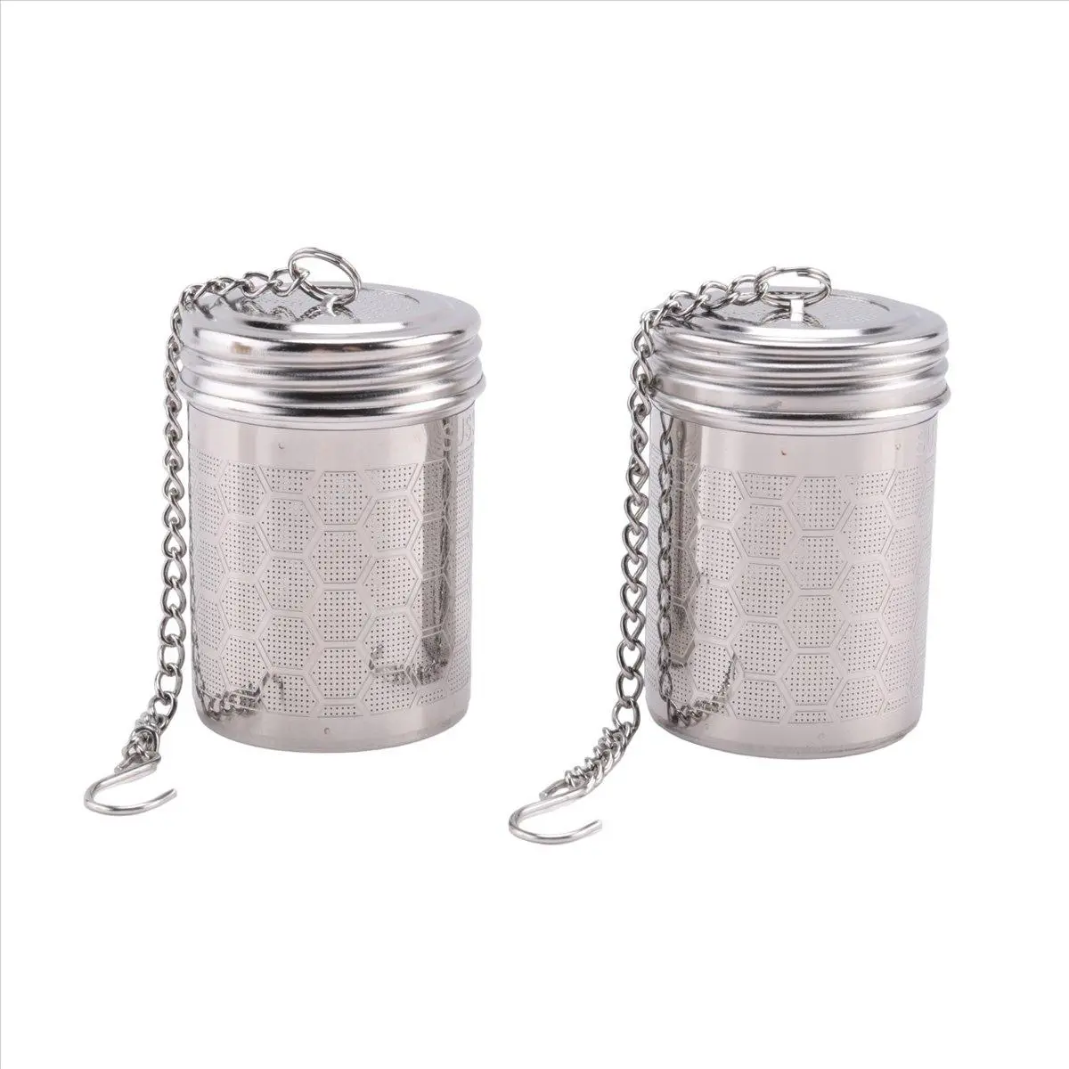 Tea Infusers for Loose Tea 2 Pack Stainless Steel Loose Leaf Tea Steeper Extra Fine Mesh Tea Balls with Drip Dray