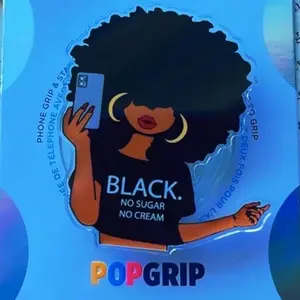 Selfie No Sugar No Cream Kindle Grip, CrystalLovee Phone Grips, MagSafe Adhesive Grip, Pop Socket Magnetic Silicone, Gift for Phone Lovers