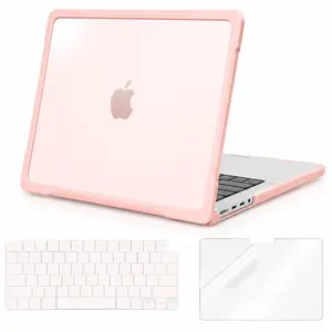 MOSISO Compatible with MacBook Pro 14 inch Case 2025-2021 M4 M3 M2 M1 A3112 A3185 A3401 A2918 A2992 A2779 A2442, Soft TPU Bumper Plastic Anti-Scratch Hard Case&Keyboard Cover&Screen Film