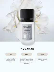 AQUAMAN Men's Perfume, Classic Woody Notes Eau de Toilette, Long-Lasting Fragrance for Daily Commute & Dates