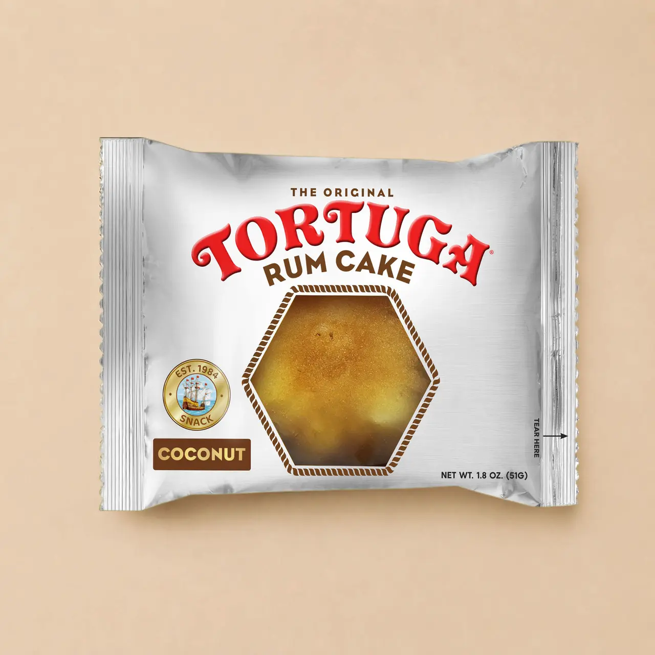 Tortuga Coconut Snack Rum Cake 1.8oz (10 units)