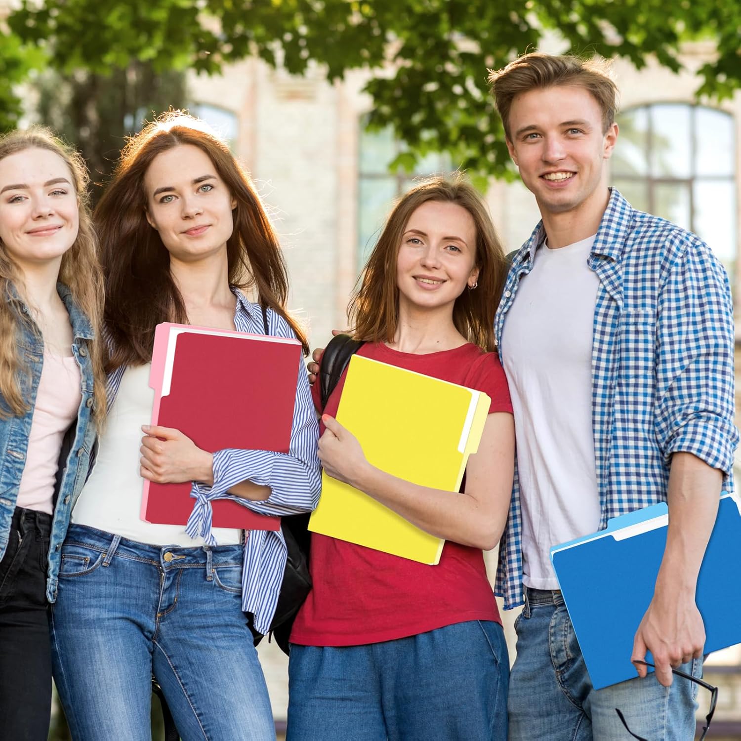 File Folders, 36 Pack Manilla Folders 8.5 x 11, Colored File Folders Home Office School Supplies for Documents Files Paper,Blue