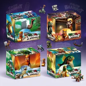 288PCS Italian Brainrot Meme Cards – 36 Packs Viral Character Collection, Funny Internet Card Set Inspired by Tralalero Tralala & Tung Sahur, Trendy Collector Game