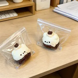 Silicone Teddy Bear Chocolate Cup Squishy Toy Slow Rise ASMR Fidget Stress Relief Kawaii Sensory Squeeze Desk Decor Anxiety Relief TikTok Viral Gift