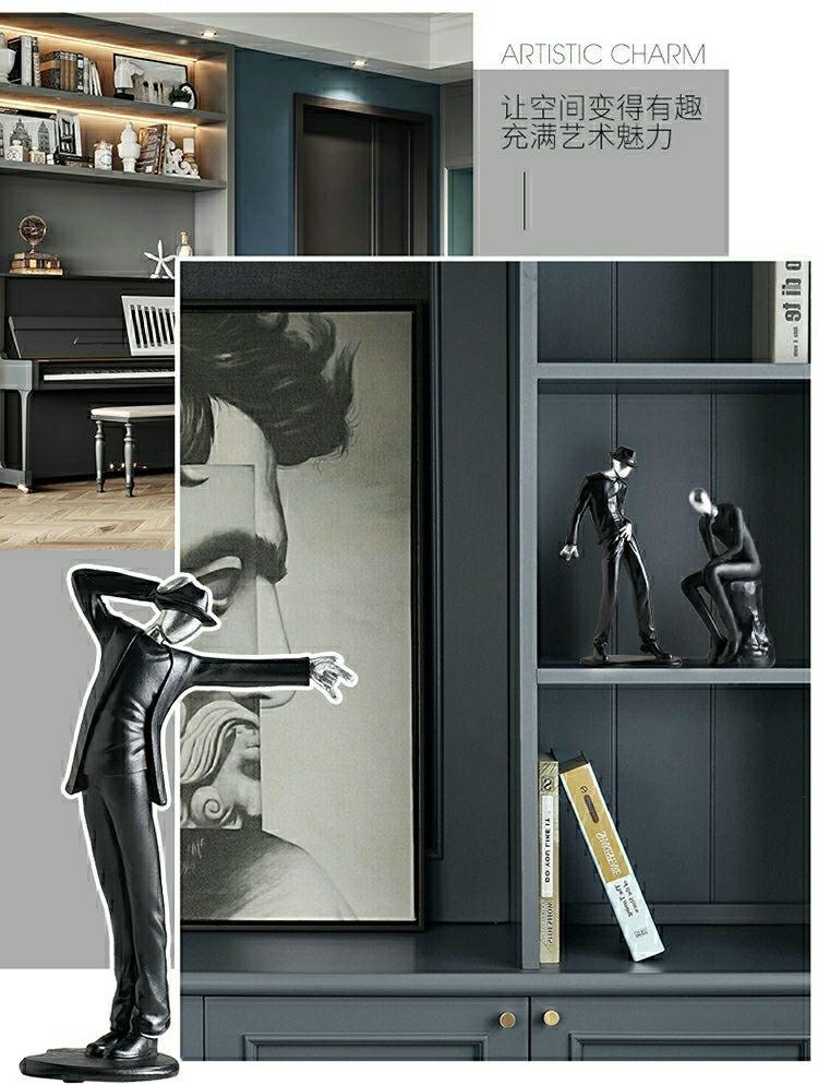 MJ Creative Action Figure Model Desktop Decorations Light Luxury Ornaments for Home & Office