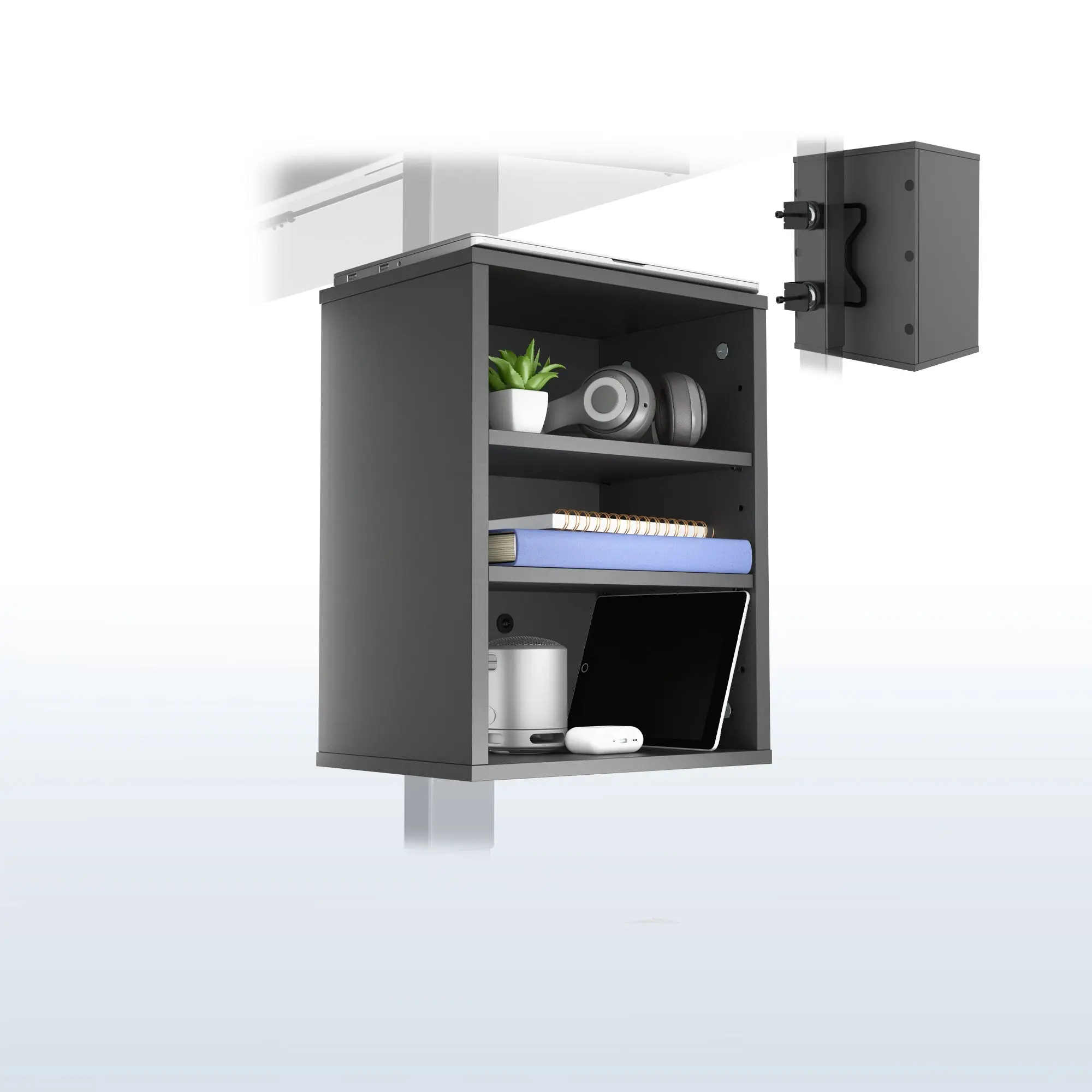 Clamp-on Shelving Unit for Desk