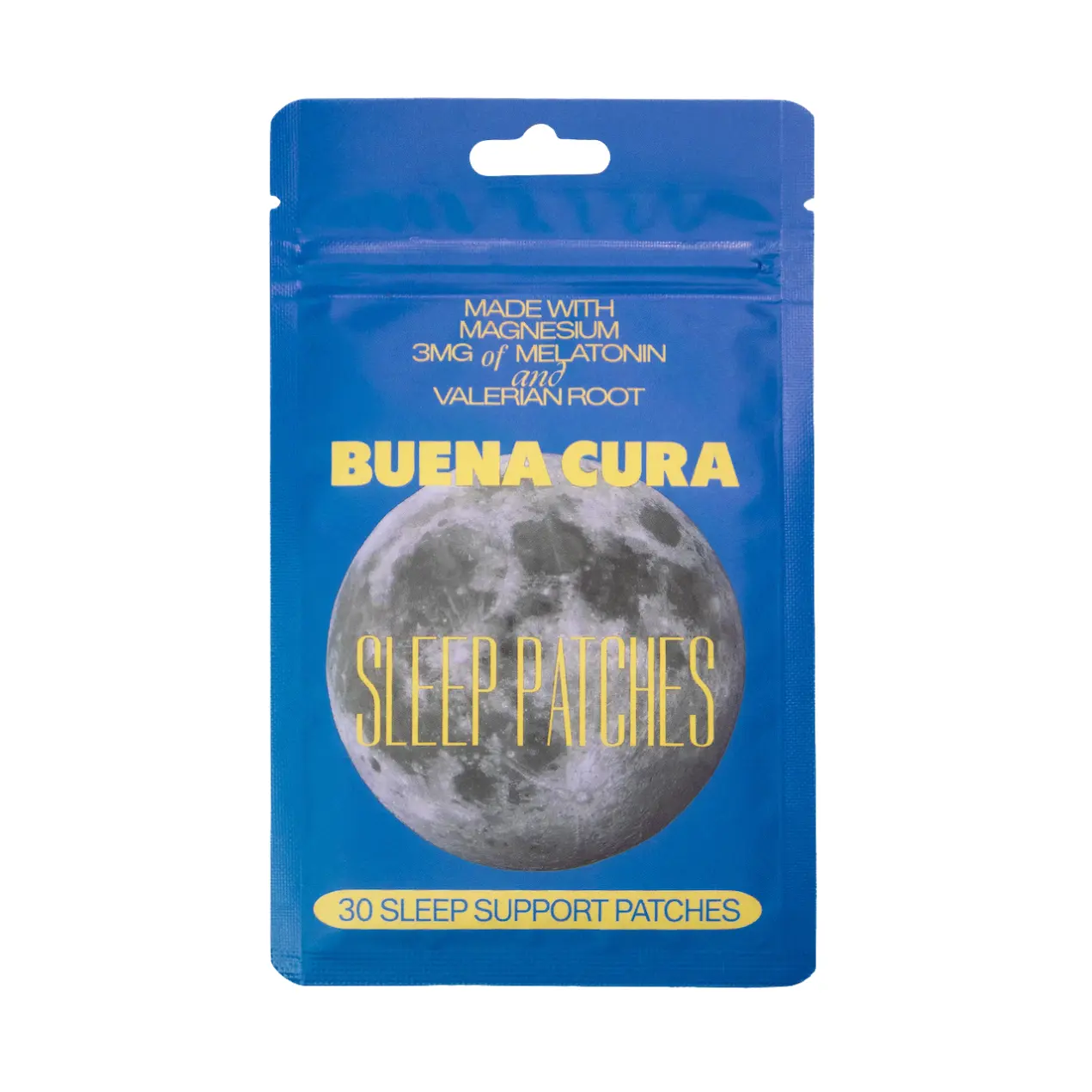 Buena Cura Sleep Patches – 30 Count Melatonin Sleep Support Patches with Magnesium, Valerian Root, GABA, 5-HTP, L-Tryptophan, Hops & Lavender