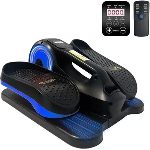 Under Desk Elliptical Machine,Electric Ellipse  Exerciser as See on TV with Remote Control,12 Level Speeds Seated Pedal Exerciser for Seniors Adults, Manual & Auto Mode