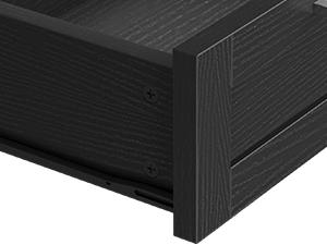 DWVO 10 Gallon Trash Cabinet with Storage Cabinet ＆ Drawer, Wooden Tilt Out Trash Cabinet Hidden Garbage Bin Cabinet, Tilt-Out Hamper for Kitchen Island, 20.5" W x 14" D x 39" H, Black/White