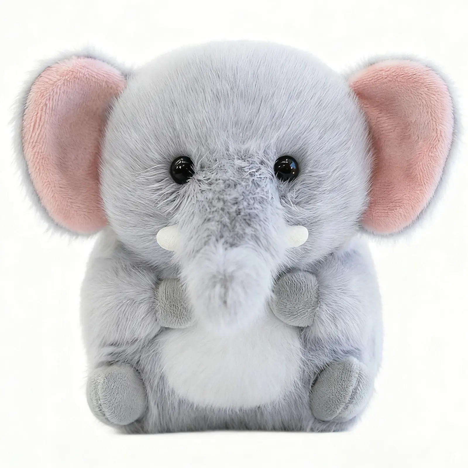 5-Inch Adorable Elephant Stuffed Animal - Collectible Soft Animal, Cuddly Doll Gift, Soft Adorable Stuffed Toy for Car Dashboard-Office Desk, Cute Collectibles for Kids' Birthday & Graduation