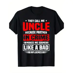Favorite Uncle They Call Me Uncle Funny Best Uncle T-Shirt100% Cotton
