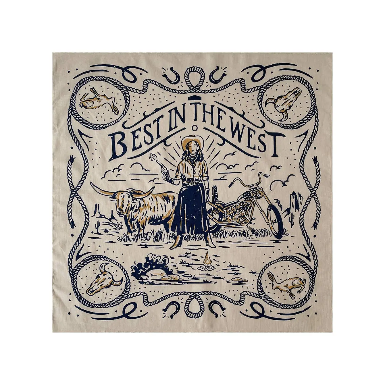 Best in the West Cowboy Bandana