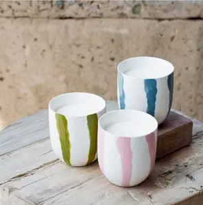 Stripe Citronella Candle