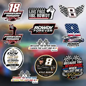 (Buy 5 Get Free Shipping) Vintage The Biff 16, Kyle Busch Memorial Sticker & Magnet - Automotive Racing Retro Stock Car Motorsports Fan Accessories