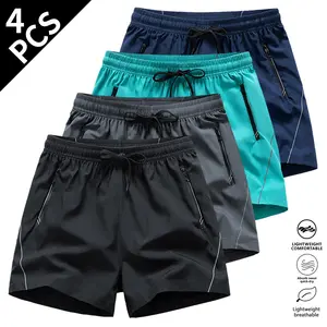 Men’s summer drawstring casual shorts 3-piece set, available in multiple colors for a minimalist everyday look, suitable for running, workouts, travel, and indoor/outdoor sports—the perfect gift for active men