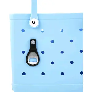 Bottle Opener Charm Accessory for Bogg Bag and Simply Southern Tote, Decorative and Practical, Rubber Beach Bag Inserts  Summer Must Have, Beverage Drink Cap Opener  Kitchen Utensils Outdoors