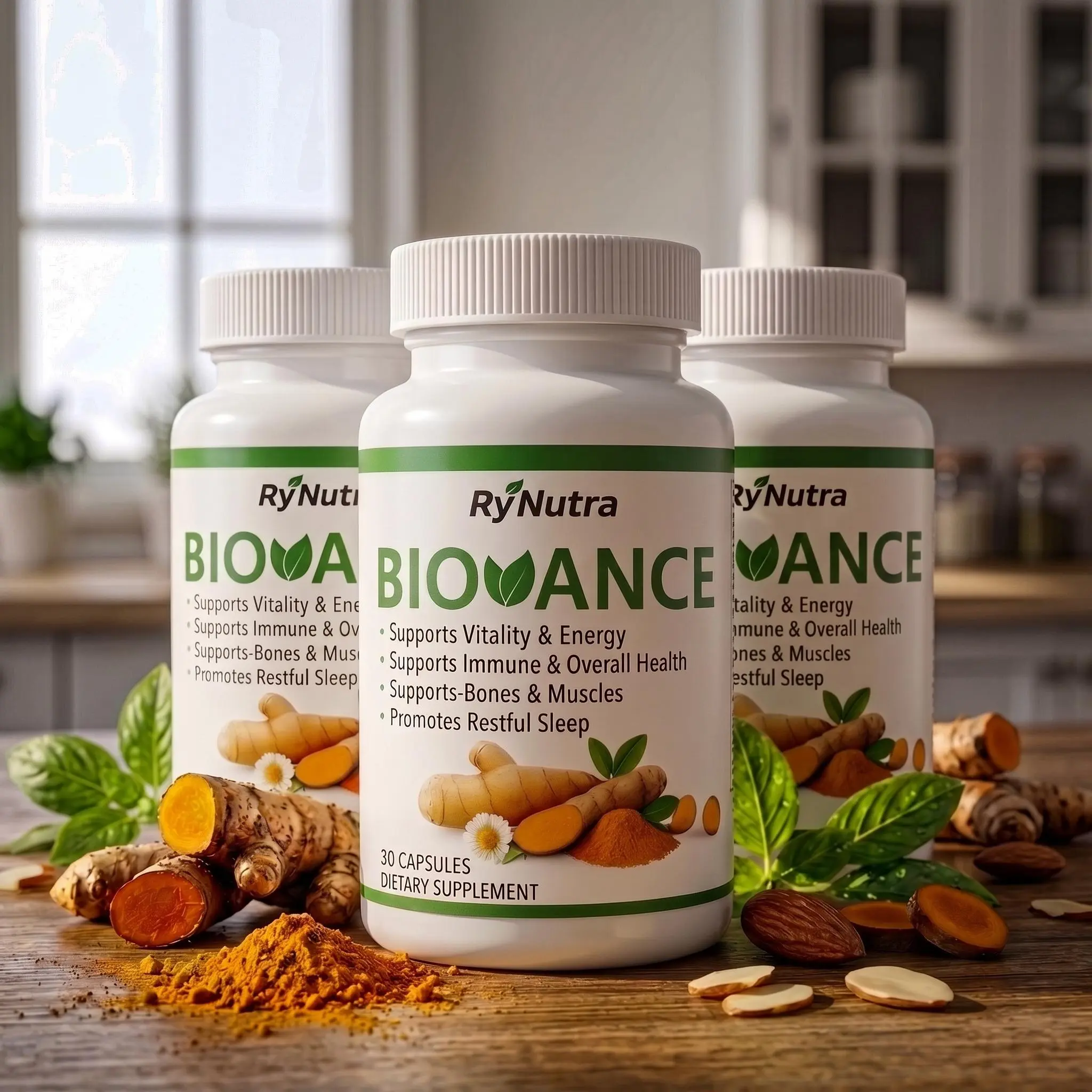 Biovance Rynutra | Advanced Nerve Support | 90 Capsules (3 Bottles) | Daily Energy & Vitality