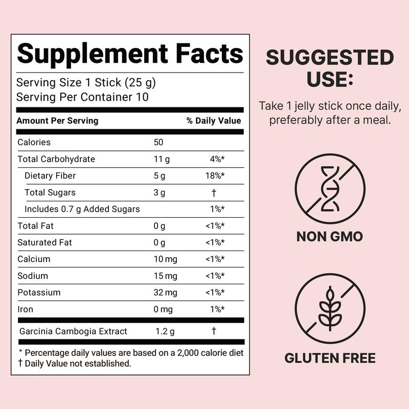 [FOODOLOGY] Coleology Cutting Jelly 30days - Garcinia Cambogia (HCA), Chia Seeds Collagen, Hyaluronic Acid, Pomegranate Flavored 8.81 oz /10 Sticks