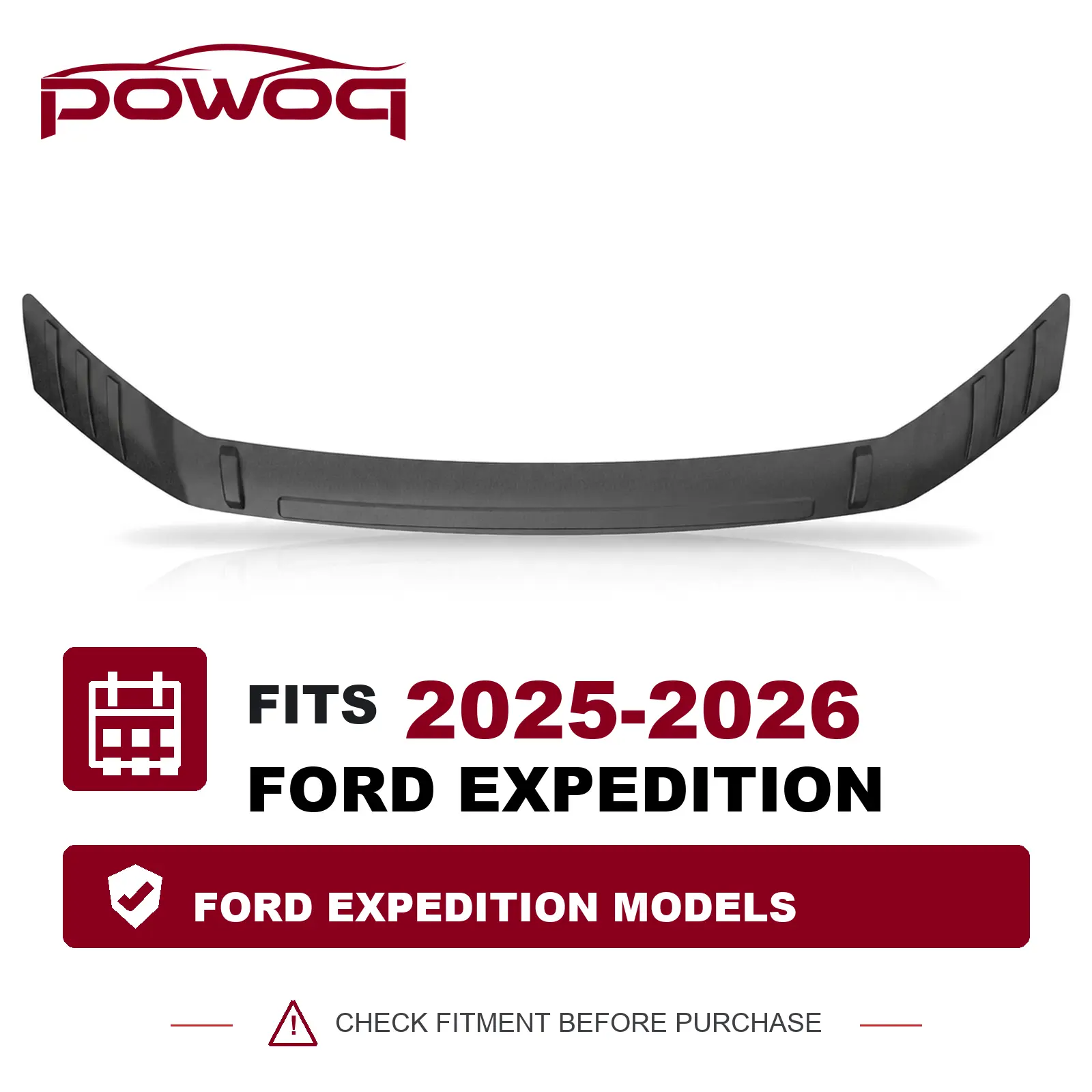 [Fits 25-26 Expedition] Hood Protector Compatible with 2025 2026 Ford Expedition Deflector Upgraded TPE Shield Hood Deflector Replacement for 2025 2026 Ford Expedition Accessories