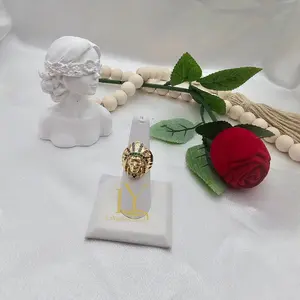 LaYaiBoutique #2131 Indian ring unisex 14k gold plated high quality