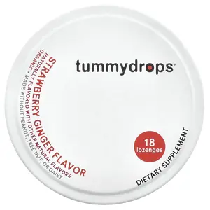 Tummydrops Organic Drops, Strawberry Ginger , 18 Lozenges