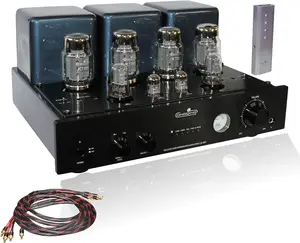 ONGQING LQ-88T KT88 Tube Combination HiFi Grade Tube Noble Audio Vacuum Tube Power Amplifier Push-Pull Power Amplifier Phono Tube Vacuum Tube Audio Power Amplifier 4K UHD [Black or Silver]