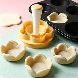 Creative Baking Mold Set, Pastry Dough Tamper, Pie Press & Flower Cookie Cutter for Cake & Biscuit, Bakeware, Baking Tools