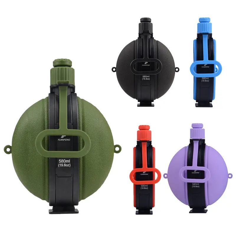 Silicone Folding Water Bottle – 580ml Portable Hiking Bottle