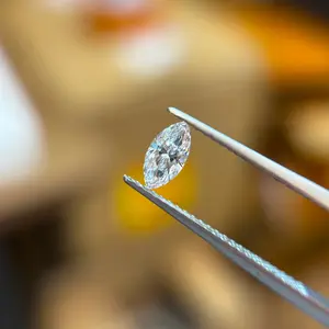 VEYRA 5ct Marquise D Color VVS1 Hand-Cut Moissanite GRA Certified Custom Setting Available for Ring, Necklace & Earring