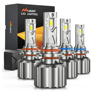 Nilight FS1 Series 9005 9006 LED Headlight Bulbs - 4 Bulbs, Car Headlights, High Lumen Output, High Lumen Headlight