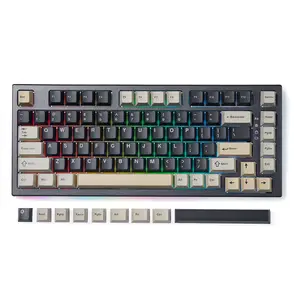 YUNZII YZ75 75% Hot Swappable Wireless Gaming Mechanical Keyboard, RGB Backlights, BT5.0/2.4G/USB-C, Dye Sub PBT Keycaps for Linux/Win/Mac