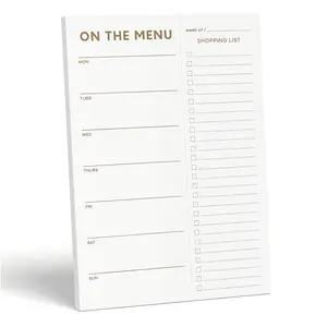Dietary Planning Notebook, Tear-Off Shopping Lists, Weekly Weight Loss Menu Planner, Family Dinner List Organizer, Convenient Recording