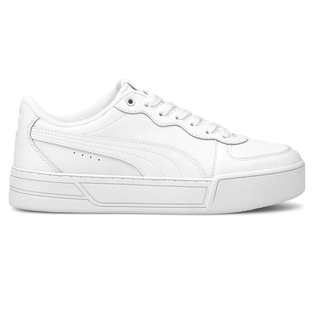 PUMA Womens Skye Lace Up Sneakers Shoes Casual - White
