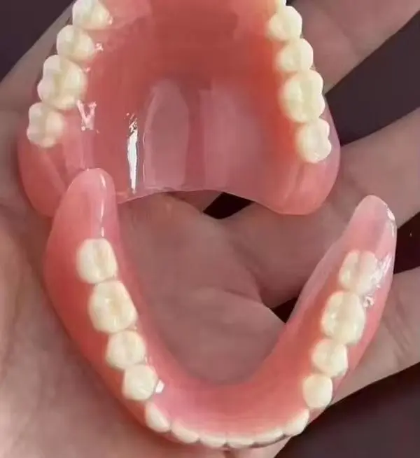 Premium Custom Upper & Lower Full Mouth Silicone Dentures, Lifelike Natural Teeth All-Day Comfort Boost Confidence & Oral Care