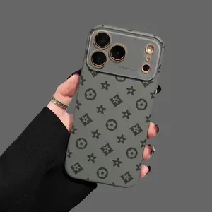 Vintage print Dopamine Ins Style Solid Color Phone Case with Ultra Skin friendly Touch, All Inclusive Lens Phone Case Suitable for Apple 17 16 15 14 13 12 iphone 11 shockproof mobile fashionable