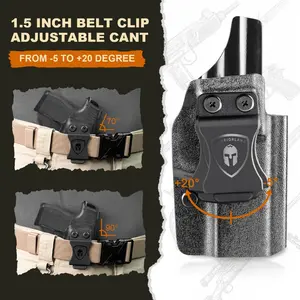 TSG Red Dot Compatible IWB Kydex LH Holster with Adjustable Cant & Retention Fits: Springfield Hellcat Pro