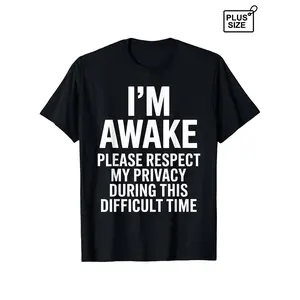 Unisex Humor Privacy T-Shirt - T-Shirt with Satirical Humor and Challenge Period Prints, Casual Crew Neck, Short Sleeves, Slightly Elastic (S to XXXL Optional), Plus Size