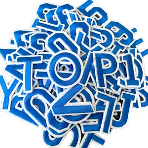 72PCS Various Color Iron on Letters & Numbers Patches, Embroidered Patches Letters A-Z, Numbers 0-9, Applique for C