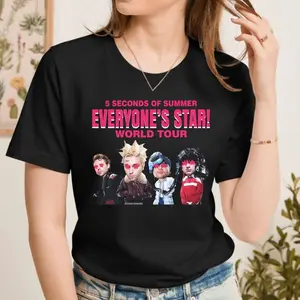 5 Seconds of Summer Everyone’s Star World Tour Shirt, 5SOS Fan Shirt, Concert sweatshirt PCK