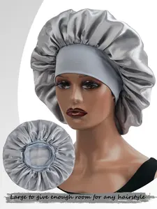 Unisex Plain Sleep Cap, Soft Silk Satin Sleeping Hat, Multi-Purpose Headwear, Christmas Birthday Gift, Hair Protection, Hair Care Cap